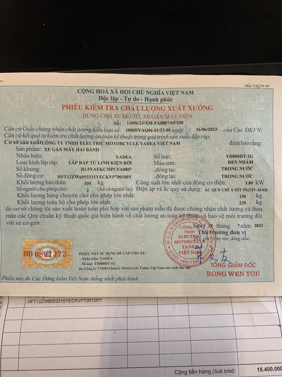 Rơi giấy tờ